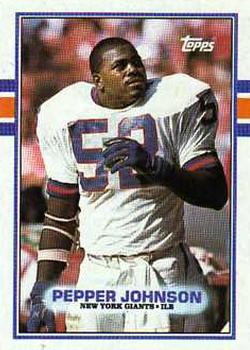 1989 Topps #176 Pepper Johnson Front