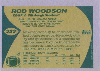 1989 Topps #323 Rod Woodson Back
