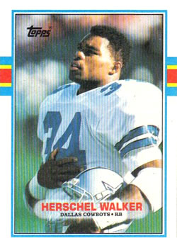 1989 Topps #385 Herschel Walker Front
