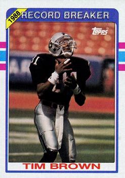 1989 Topps #2 Tim Brown Front