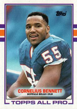 1989 Topps #43 Cornelius Bennett Front