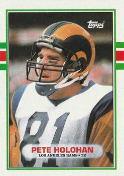 1989 Topps #124 Pete Holohan Front