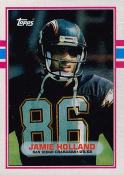 1989 Topps #308 Jamie Holland Front