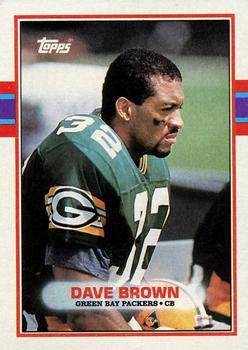 1989 Topps #377 Dave Brown Front
