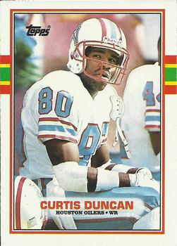 1989 Topps #92 Curtis Duncan Front