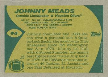 1989 Topps #94 Johnny Meads Back