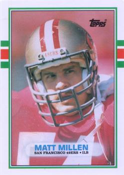 1989 Topps Traded #116T Matt Millen Front