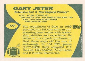 1989 Topps Traded #17T Gary Jeter Back