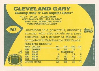 1989 Topps Traded #46T Cleveland Gary Back