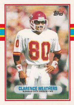 1989 Topps Traded #48T Clarence Weathers Front
