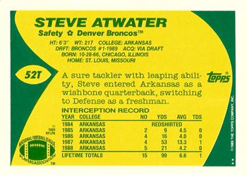 1989 Topps Traded #52T Steve Atwater Back