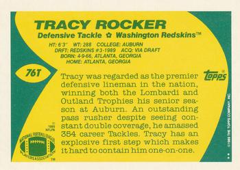 1989 Topps Traded #76T Tracy Rocker Back