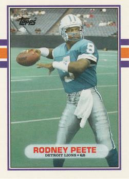 1989 Topps Traded #9T Rodney Peete Front