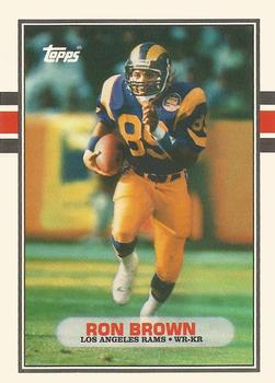1989 Topps Traded #34T Ron Brown Front