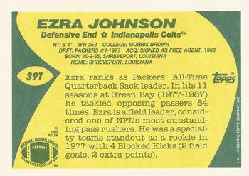 1989 Topps Traded #39T Ezra Johnson Back