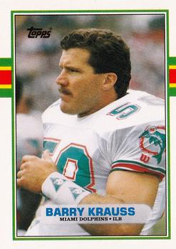 1989 Topps Traded #63T Barry Krauss Front