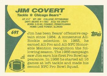 1989 Topps Traded #69T Jim Covert Back