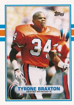 1989 Topps Traded #82T Tyrone Braxton Front