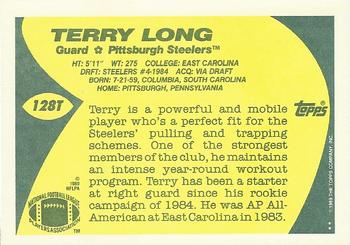1989 Topps Traded #128T Terry Long Back