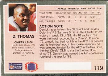 1990 Action Packed #119 Derrick Thomas Back