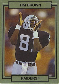 1990 Action Packed #124 Tim Brown Front