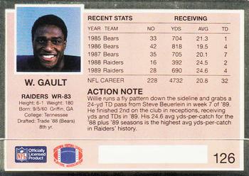 1990 Action Packed #126 Willie Gault Back