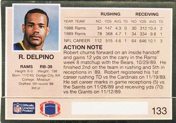 1990 Action Packed #133 Robert Delpino Back