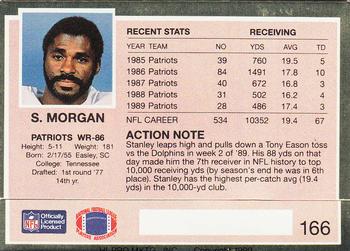1990 Action Packed #166 Stanley Morgan Back