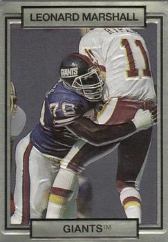 1990 Action Packed #185 Leonard Marshall Front