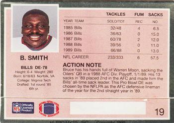 1990 Action Packed #19 Bruce Smith Back