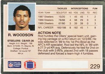1990 Action Packed #229 Rod Woodson Back