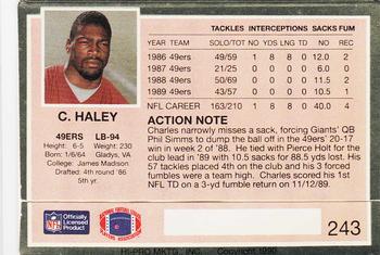 1990 Action Packed #243 Charles Haley Back