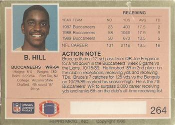 1990 Action Packed #264 Bruce Hill Back