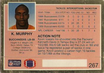 1990 Action Packed #267 Kevin Murphy Back