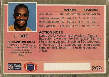 1990 Action Packed #269 Lars Tate Back