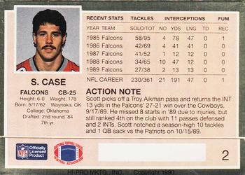1990 Action Packed #2 Scott Case Back