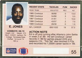 1990 Action Packed #55 Ed Jones Back