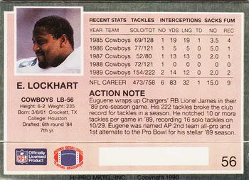 1990 Action Packed #56 Eugene Lockhart Back