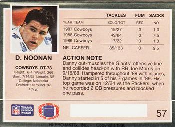 1990 Action Packed #57 Danny Noonan Back