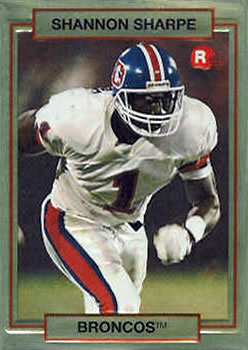 1990 Action Packed Rookie/Update #46 Shannon Sharpe Front