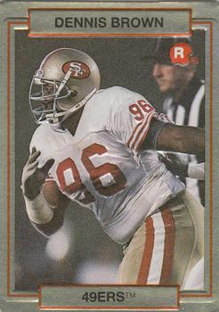 1990 Action Packed Rookie/Update #21 Dennis Brown Front
