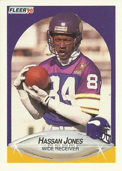 1990 Fleer #100 Hassan Jones Front