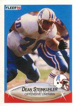 1990 Fleer #136 Dean Steinkuhler Front