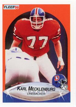 1990 Fleer #28 Karl Mecklenburg Front