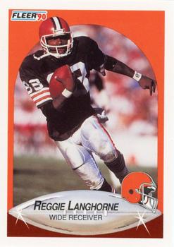 1990 Fleer #52 Reggie Langhorne Front