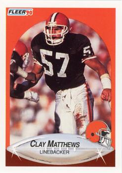 1990 Fleer #54 Clay Matthews Front