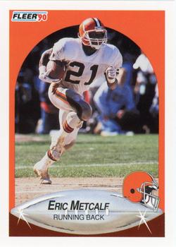 1990 Fleer #55 Eric Metcalf Front