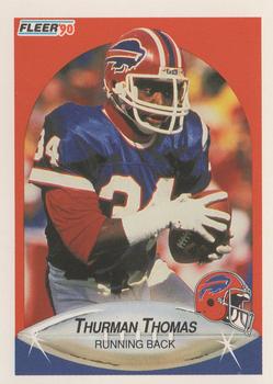 1990 Fleer #124 Thurman Thomas Front