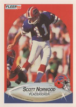 1990 Fleer #114 Scott Norwood Front