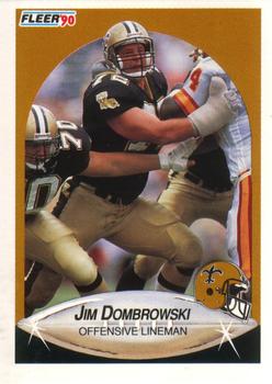 1990 Fleer #185 Jim Dombrowski Front